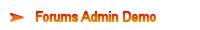 Forums admin demo